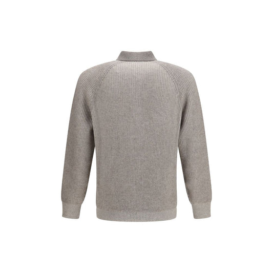 Brunello Cucinelli Gray Cashmere Sweatshirt