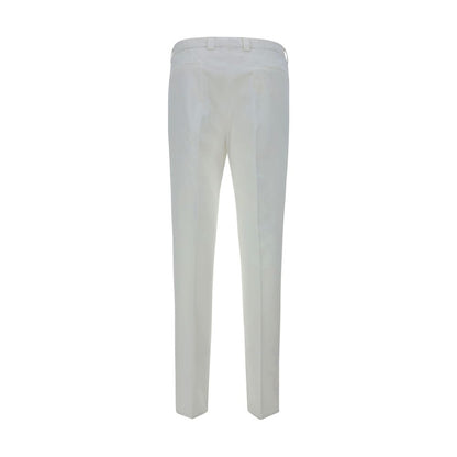 Brunello Cucinelli White Cotton Casual Pants