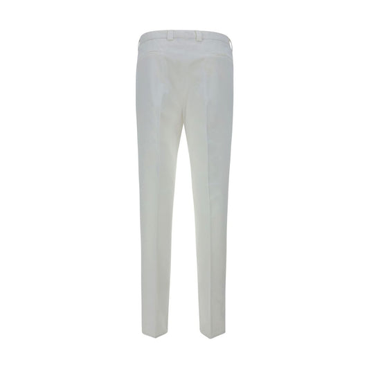 Brunello Cucinelli White Cotton Casual Pants