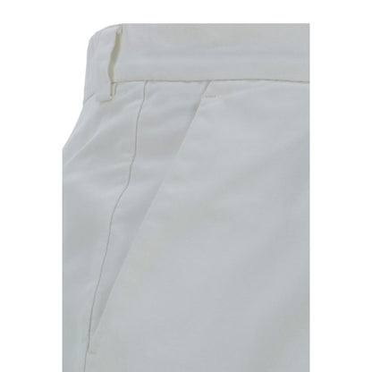 Brunello Cucinelli White Cotton Casual Pants