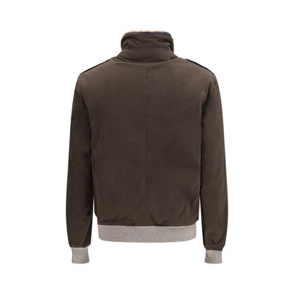 Brunello Cucinelli Brown Cotton Bomber
