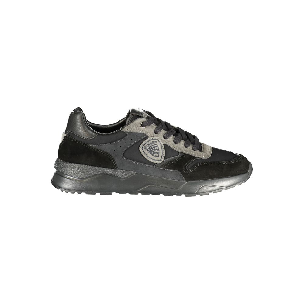 Blauer Nero Polyurethane Uomo Sneaker