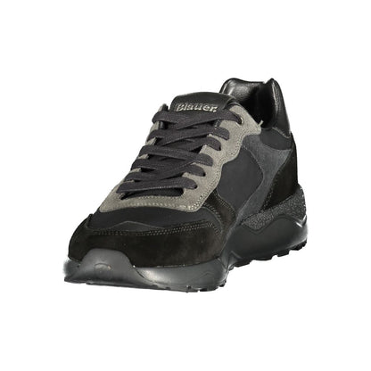 Blauer Nero Polyurethane Uomo Sneaker