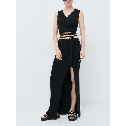 Patrizia Pepe Black Cotton Casual Dress