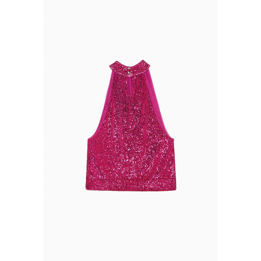 Patrizia Pepe Red Polyester Tank Tops