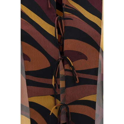 Emilio Pucci Multicolor Silk Pattern Shirt