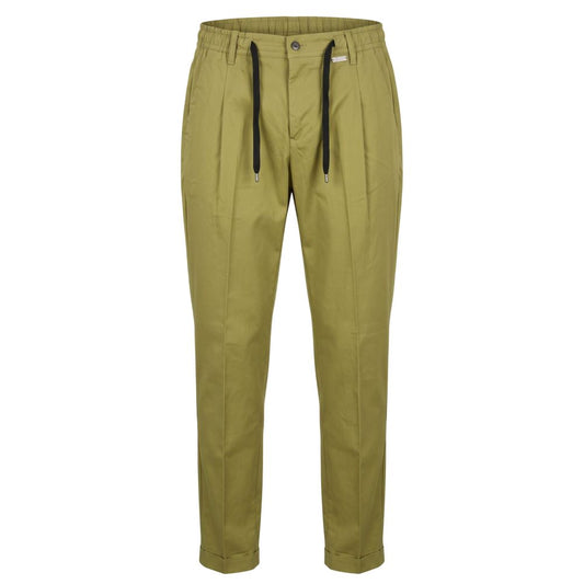 Baldinini Trend Green Cotton Men Pants
