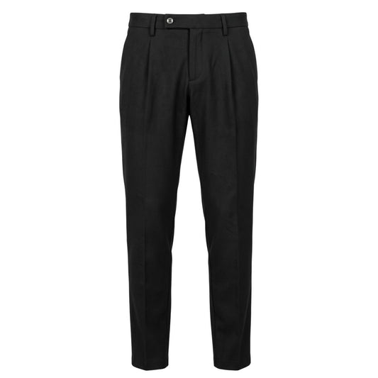 Baldinini Trend Black Viscose Men Pants