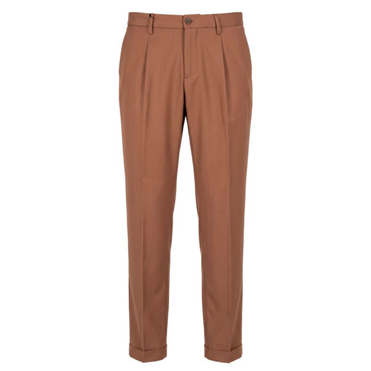 Baldinini Trend Brown Viscose Men Pants