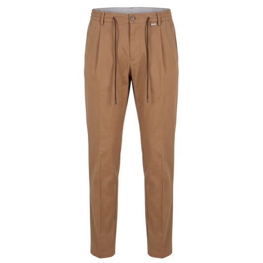 Baldinini Trend Brown Cotton Men Pants