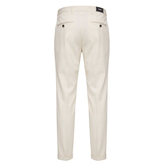 Baldinini Trend White Viscose Men Pants
