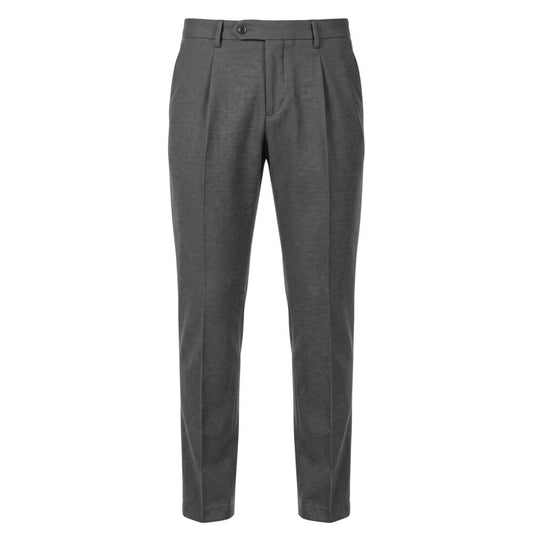 Baldinini Trend Grey Viscose Men Pant