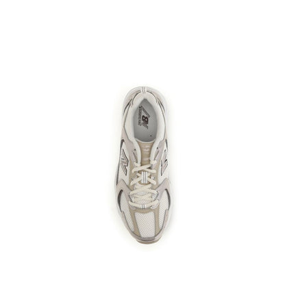 New Balance Beige Fabric Athletic Sneakers