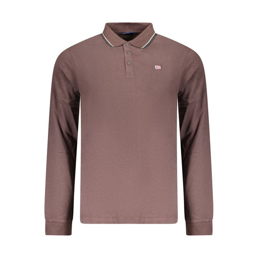 Norway 1963 Brown Cotton Mens Polo