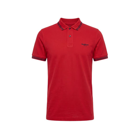 Baldinini Trend Red Cotton Men Polo-Shirt