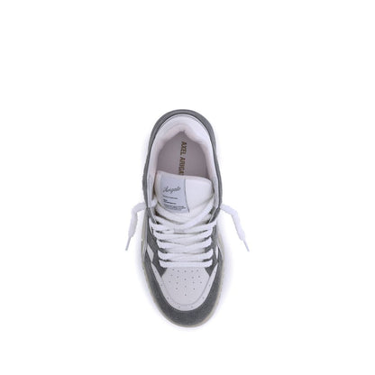 Axel Arigato Gray Calf Leather Bos Taurus Athletic Sneakers