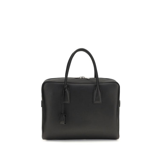 Saint Laurent Black Calf Leather Bos Taurus Handbag