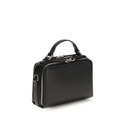 Fendi Black Calf Leather Bos Taurus Handbag
