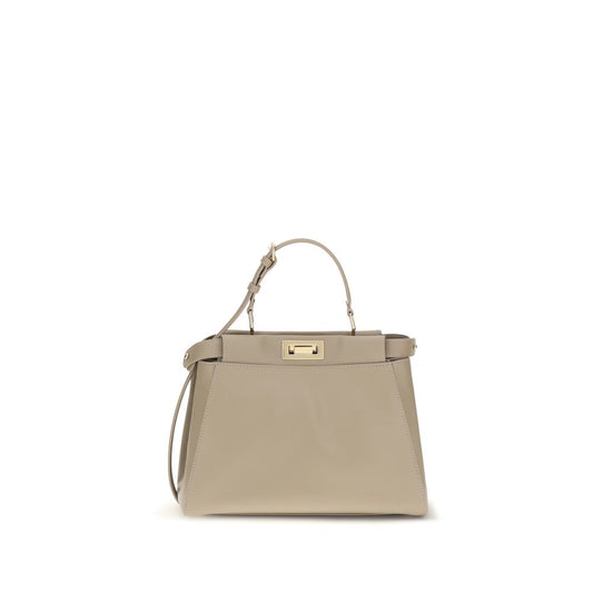 Fendi Beige Calf Leather Bos Taurus Shoulder Bag