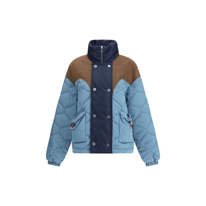 MARBELL Blue Polyamide Full-Length Jacket