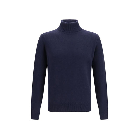 Aragona Cashmere Blue Cashmere Turtleneck