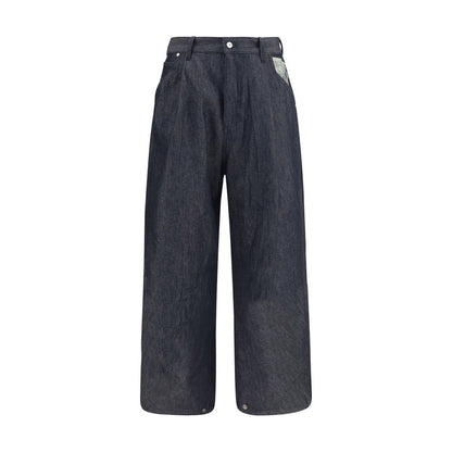 PDF Channel Blue Cotton Relaxed Fit Jeans