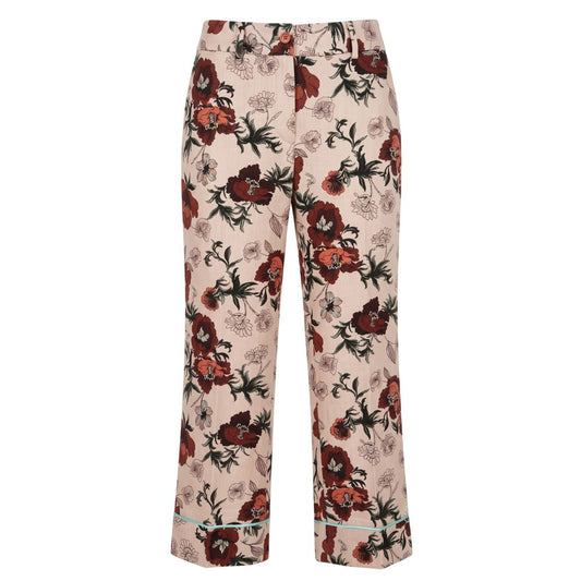 Baldinini Trend Pink Cotton Women Pant