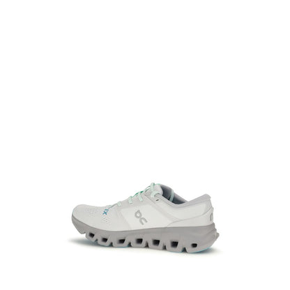 ON White Fabric Athletic Sneakers