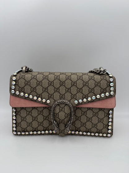 Gucci GUCCI DIONYSUS GG Supreme with Diamonds Handbag