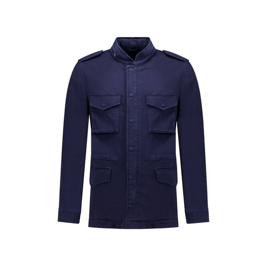 Autore Navy Blue Cotton Jacket
