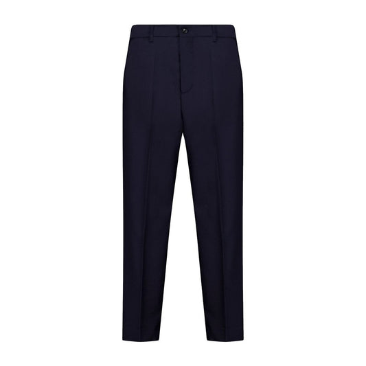 Autore Blue Wool Dress Pants
