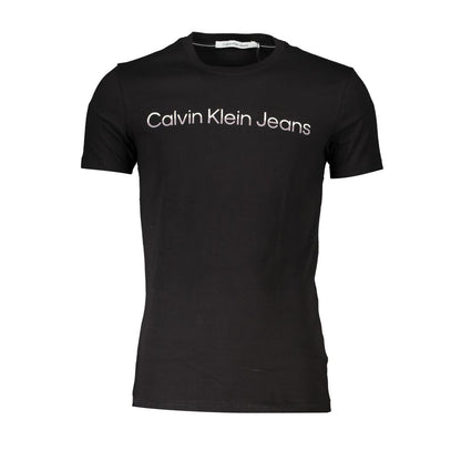 Calvin Klein Black Cotton Mens Tshirt