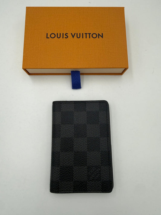 Louis Vuitton LOUIS VUITTON Kompakter Kartenhalter ORGANIZER Damier Graphite Geldbörse