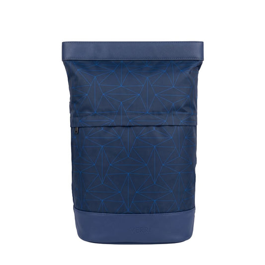 Verri Herren-Rucksack aus blauem Polyurethan