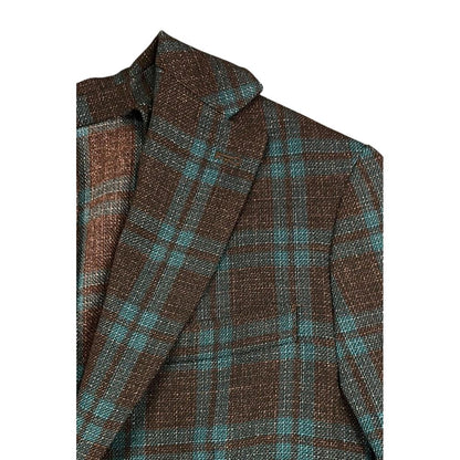 Roberto Pepe Luxury Brown Linen Men's Jacket