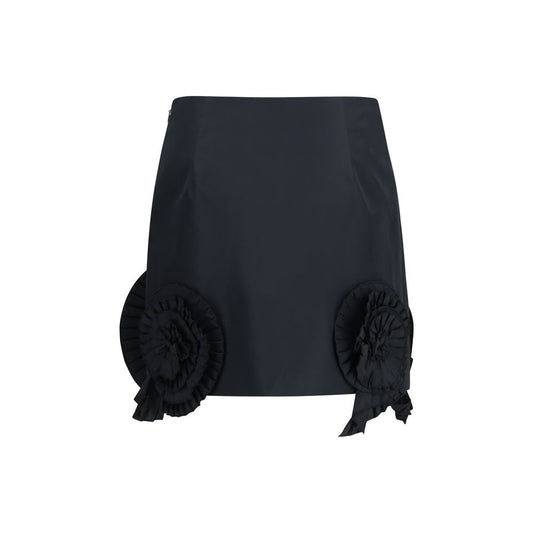 Blumarine Black Polyester Mini Skirt