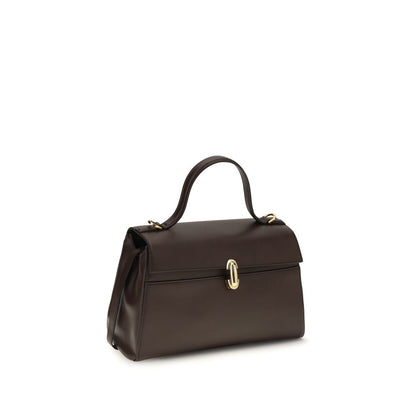 Savette Brown Calf Leather Bos Taurus Handbag