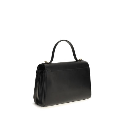 Savette Black Calf Leather Bos Taurus Handbag