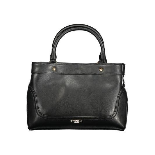 Twinset Schwarze Damenhandtasche aus Polyurethan