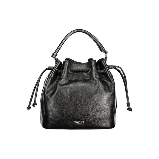 Twinset Schwarze Damenhandtasche aus Polyurethan