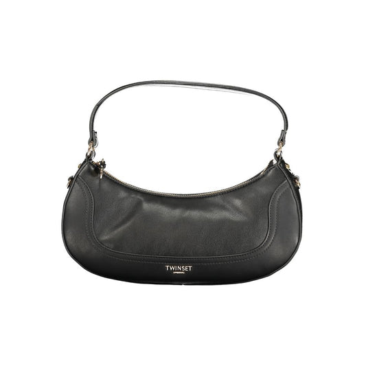 Damenhandtasche aus schwarzem Polyurethan von Twinset