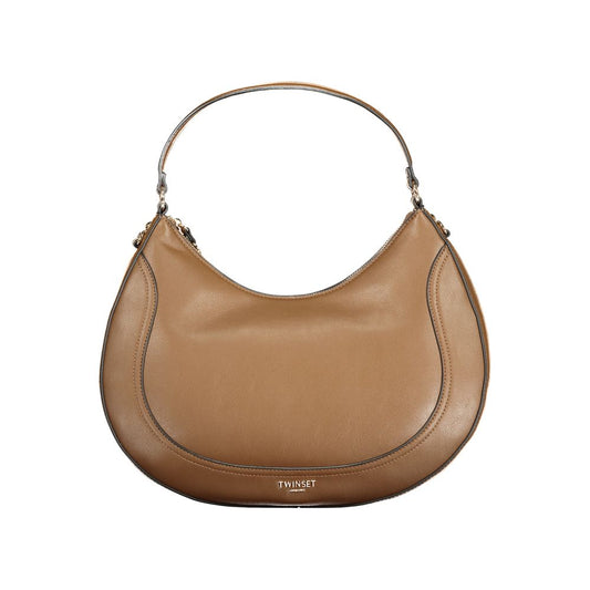 Twinset Braune Damenhandtasche aus Polyurethan