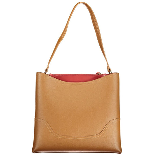 Twinset Braune Damenhandtasche aus Polyurethan