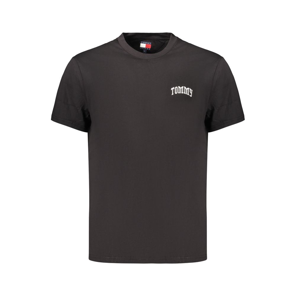 Tommy Hilfiger Herren T-Shirt aus schwarzer Baumwolle