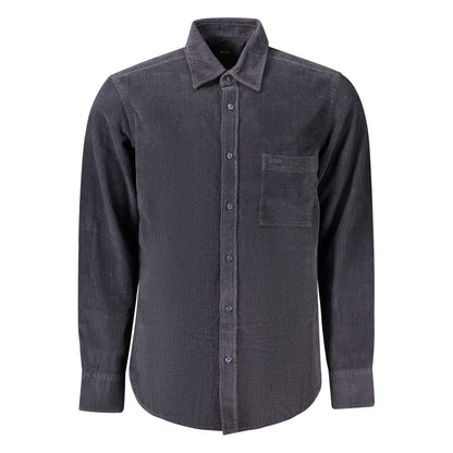 Hugo Boss Blue Cotton Shirt