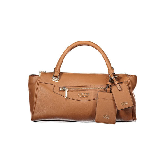 Guess Jeans Braune Handtasche aus Polyethylen