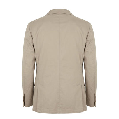 Roberto Pepe Luxury Beige Cotton Men's Jacket