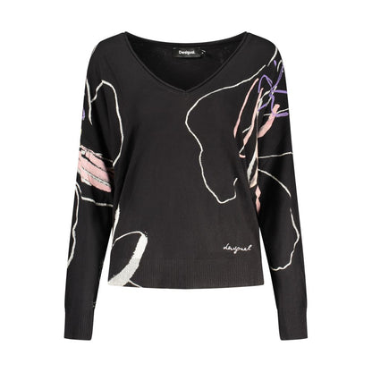 Desigual Black Viscose Women's Sweater