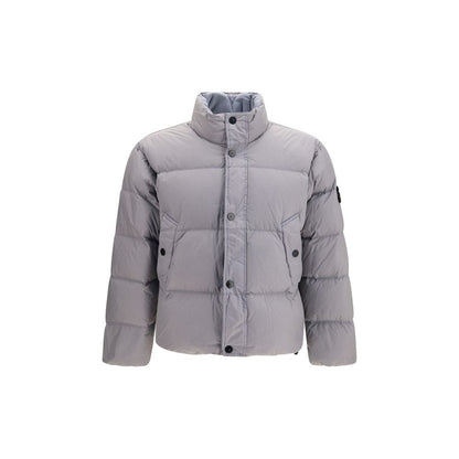 Stone Island Gray Polyamide Full-Length Jacket