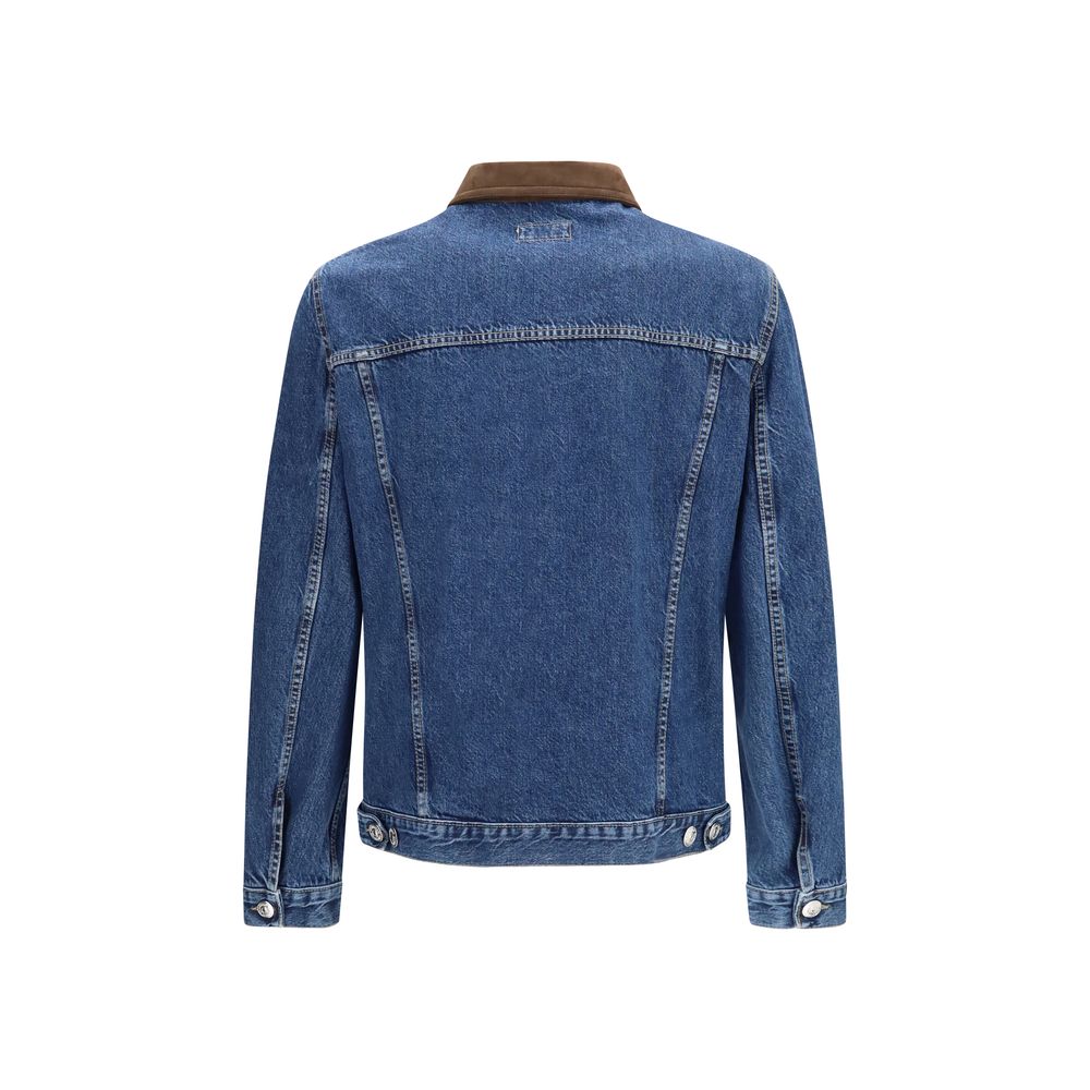 Brunello Cucinelli Jeansjacke aus blauer Baumwolle